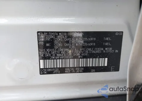 2023 Toyota Rav4 Hybrid Se z USA, uszkodzony, nr VIN JTM16RFV4PD087401